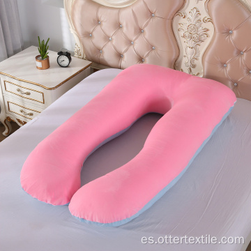 Almohada de cuerpo grande en forma de U Almohada de matarnidad embarazada